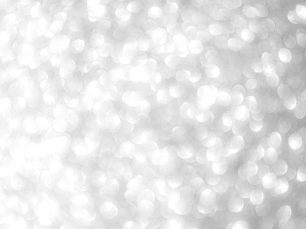 istock Grey Bokeh Background Circle Element Light Glow blur Sparkle Effect Silver Gray Shine Glamour Bright Wallpaper Summer Winter Decoration Festival Celebrate Defocused Greeting. 2152282660