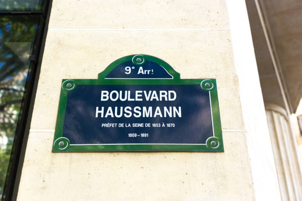 Paris, France: Old-Fashioned Street Sign Reading \