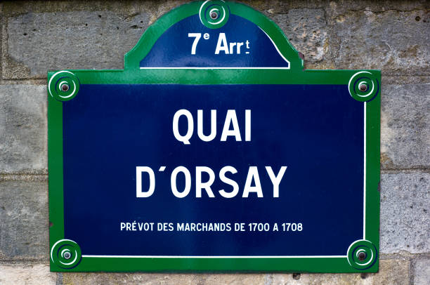 istock Paris, France: Old-Fashioned Street Sign Reading 