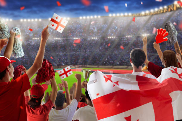 istock Georgia football team supporter on stadium. 2152285580