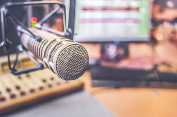 istock Professional microphone and sound mixer 2152288345
