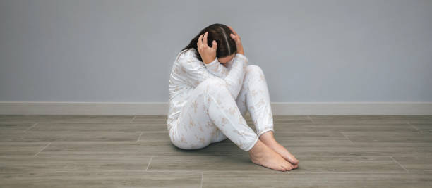 istock Unrecognizable woman with mental disorder and suicidal thoughts 2152295111