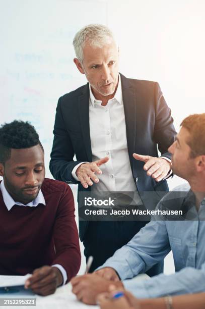 Leader Less Discussion Thinking Routine Business Men Group And Discussion With Documents For Problem Solving ...