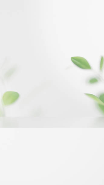 istock Background 3d rendering natural backdrop with bright lighting for showcasing cosmetic products in portrait 2152301760