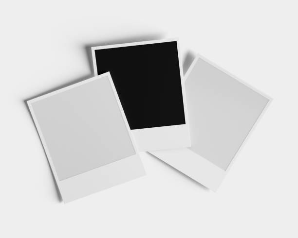istock Instant Photo Polaroid Mockups: 3D Rendering on Isolated Background 2152301991