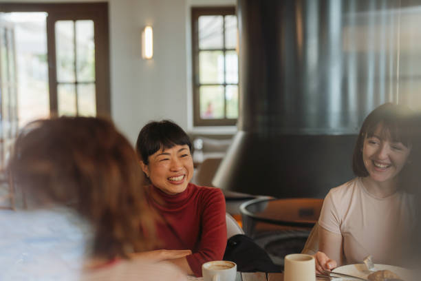istock Female friends on a brunch in a restaurant 2152304216