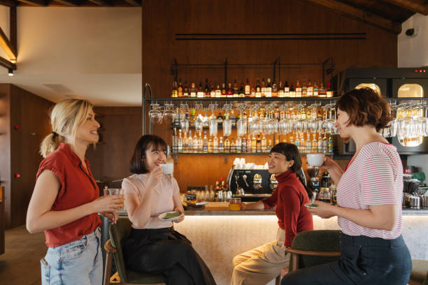 istock Female friends in a local cafe bar 2152304991