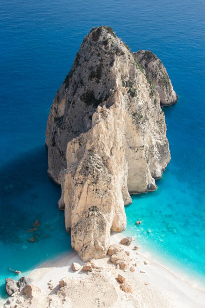 istock Rocky mountain in the sea 2152314362