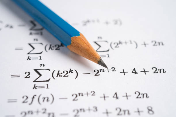 istock Pencil on mathematic formula exercise test paper in education school. 2152322888