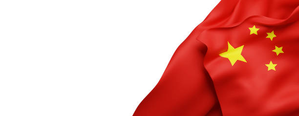 istock China flag isolated on white background with copy space 3D illustration 2152331670