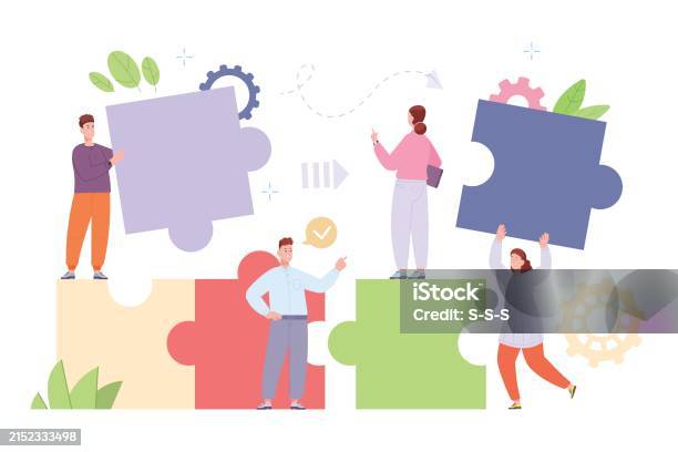 Build Connection Istock Building Teamwork Pieces Creative Partnership Enterprise Business Work ...