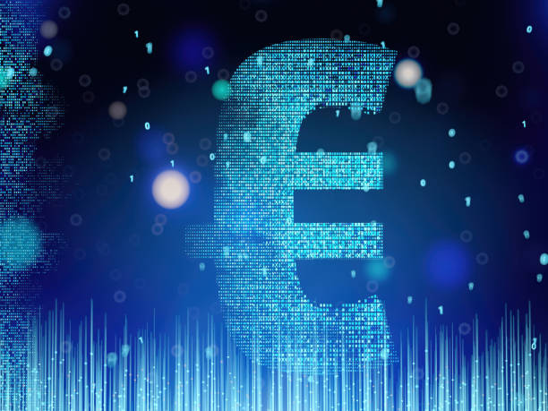 istock Digital Money Transfer Concept with Euro Sign 2152338616