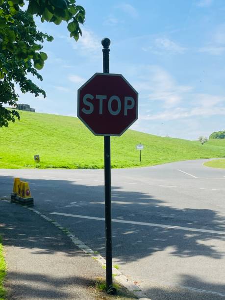 istock Stop ~ road sign in the park 2152343896