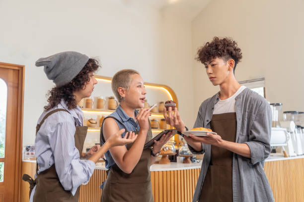 istock Coffee shop meeting 2152345176