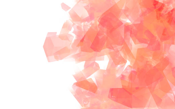 Abstract Watercolor Background - Orange - with copy space