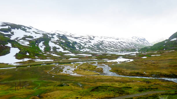 istock Norway landscape of snowcapped mountains 2152359279