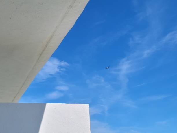 airplane against a blue sky