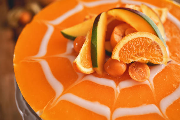 Creamy Orange Cheesecake with Whipped Cream