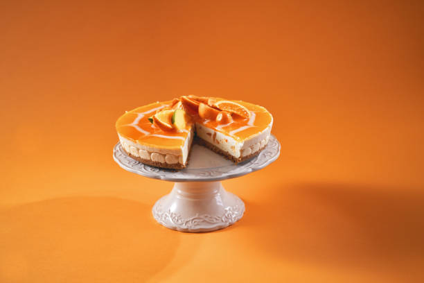 Creamy Orange Cheesecake with Whipped Cream