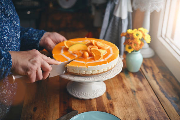 Creamy Orange Cheesecake with Whipped Cream