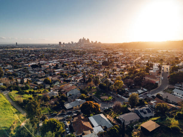istock Los Angeles cityscape at sunset 2152369884