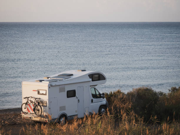 istock Motor home parked by the sea 2152374341