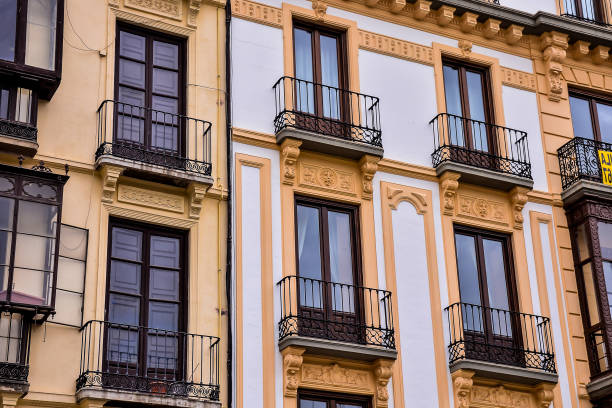 istock A row of apartments with balconies and windows 2152374966