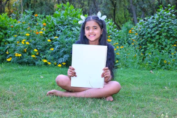 One girl setting in park