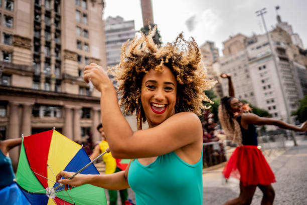 istock Frevo dancer dancing in Brazil 2152386361