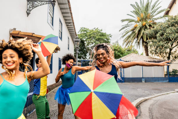 istock Frevo dancers dancing in Brazil 2152386415