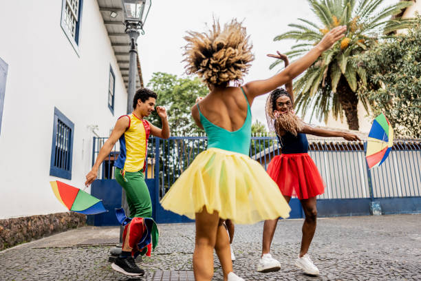 istock Frevo dancers dancing in Brazil 2152386417