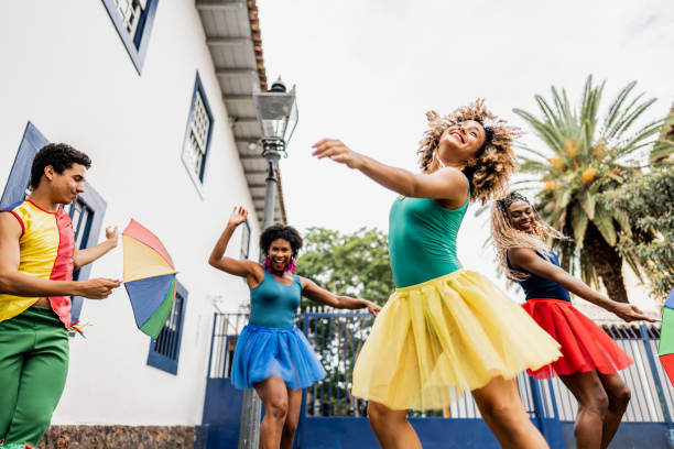 istock Frevo dancers dancing in Brazil 2152386421