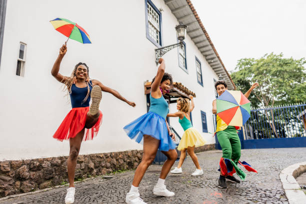 istock Frevo dancers dancing in Brazil 2152386425