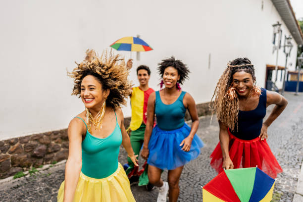 istock Frevo dancers dancing in Brazil 2152386430