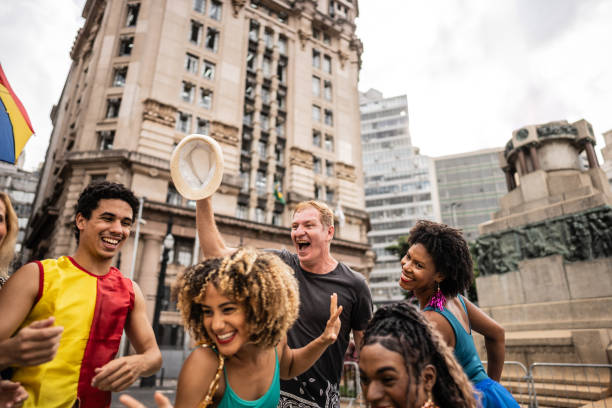 istock Tourist dancing frevo in Brazil 2152386502