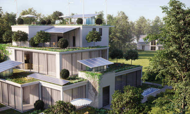 istock Green buildings in the forest 2152386737