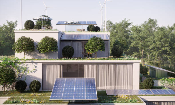 istock Sustainable building close-up in the forest 2152386778