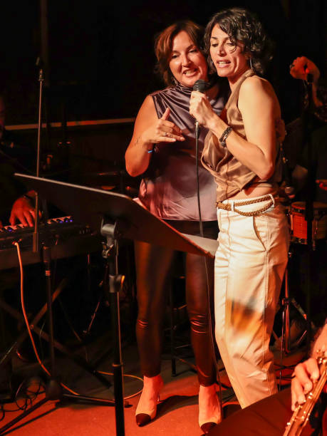 istock Cheerful and live karaoke night. 2152388987
