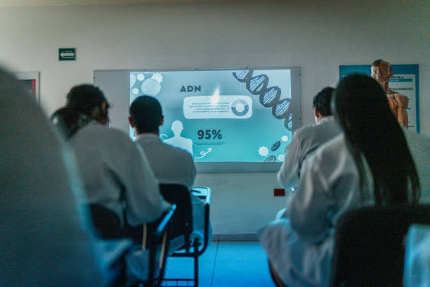 istock Medical students during DNA class on classroom at university 2152389009