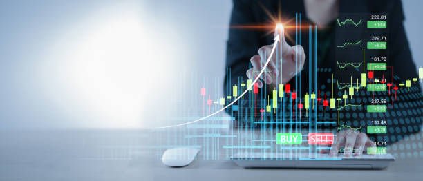 istock Stock market financial investment and trading graph interface 2152391221