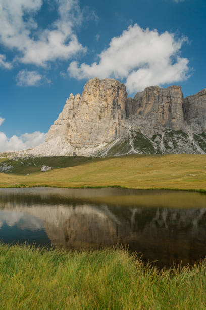 Lago delle Baste in Dolomites in summer
