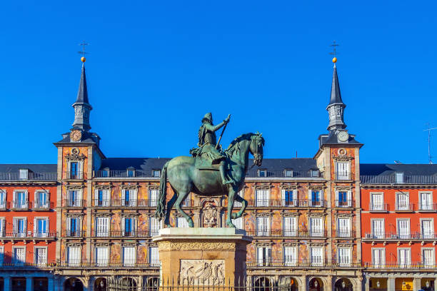 istock Old town Madrid, Spain's Plaza Mayor 2152396659