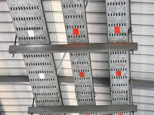 istock a photography of a metal structure with several metal boxes on it. 2152399590