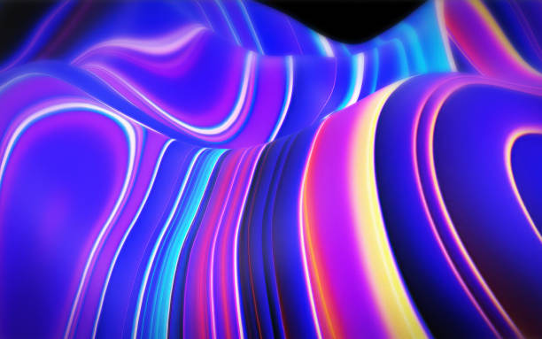 istock Colorful blue purple pink glossy and shiny plastic abstract background. 2152404603