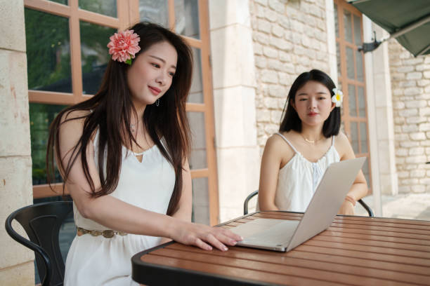 istock Beautiful woman surfing the Internet 2152405370
