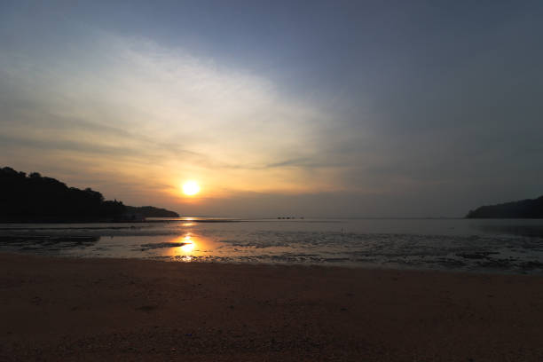 Beach view sunrise, Phuket Island, Thailand - April 26, 2023