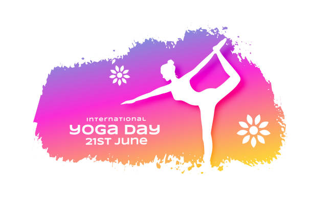 istock papercut style international yoga day background with grunge effect 2152420383