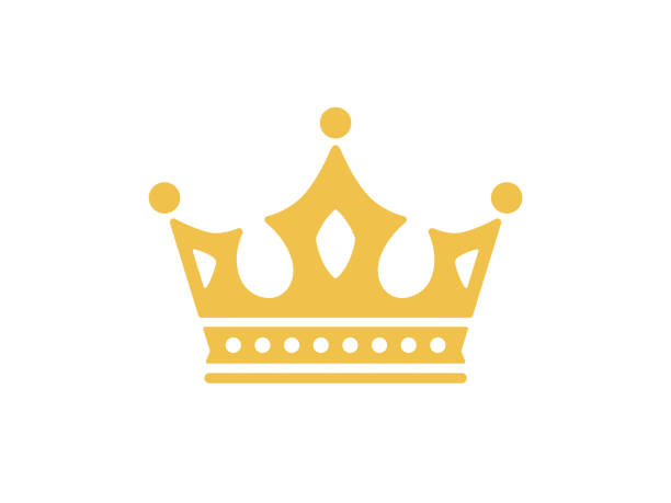 Simple crown icon vector illustration