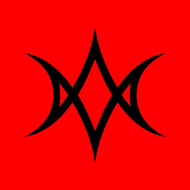 istock Unicursal Hexagram, Satanic Symbols, Medieval Occultism, Magic Stamps, Sigils, Mystical Knots, Devil's Cross. Sigil Lucifer Baphomet vector 2152427068
