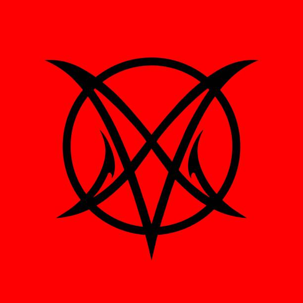 istock Esoteric occult pentagram, magic signs. Demon pentacle tattoo, magic mason seal, satan pentagram line vector symbols set. Alchemy, witchcraft esoteric or occult signs with pentagram stars in circle 2152427914